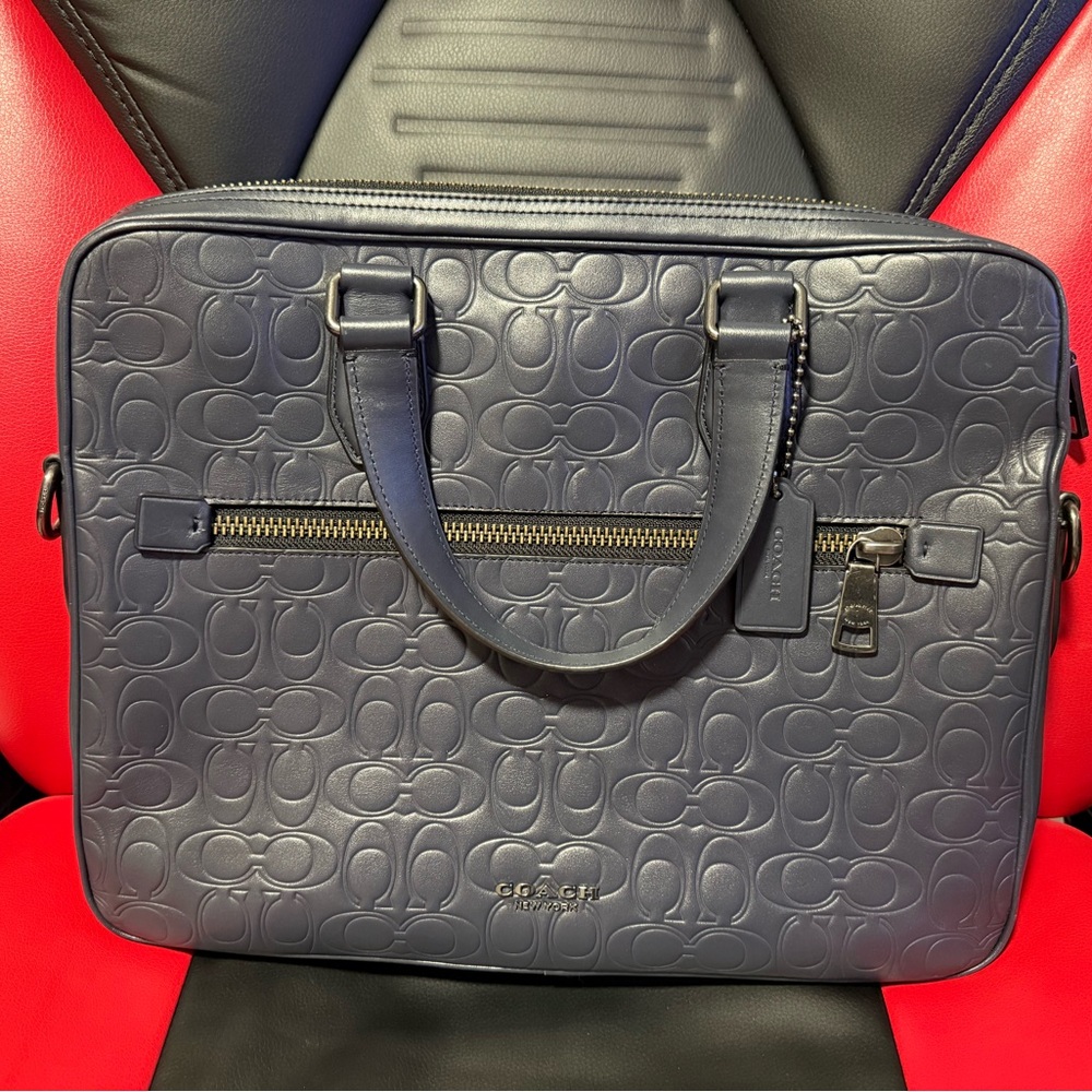 Coach Men’s Kennedy Brief in Signature Leather